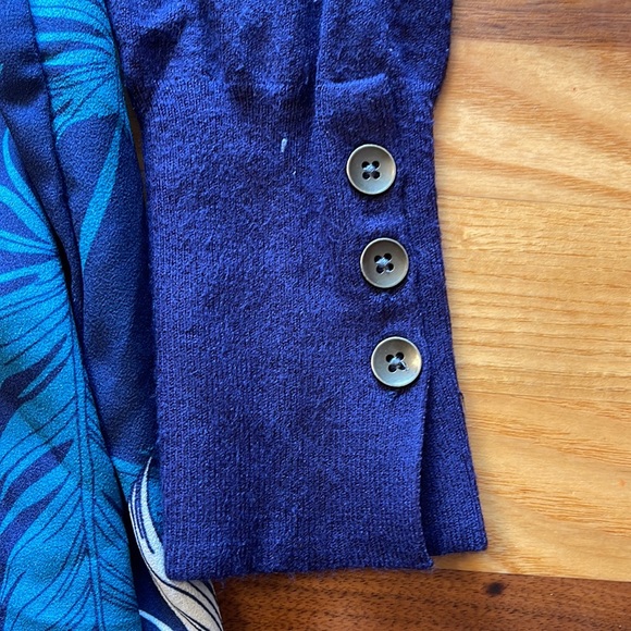 Motherhood Maternity Sweater Top Navy Size L - Picture 2 of 5